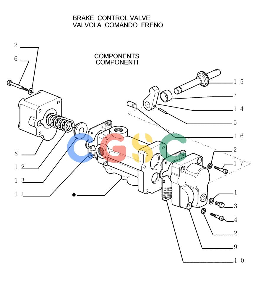 纽荷兰零件查询(DC150PS) - CRAWLER DOZER (2.304[04]) - BRAKE CONTROLS - COMPONENTS New Holland Constructuion
