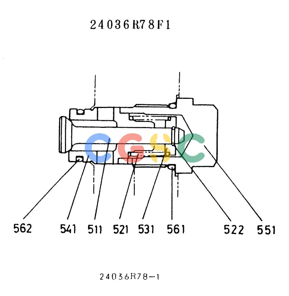 神钢零件查询(K912LC) - MARK II EXCAVATOR ASN YC0301-0737 (1/88-12/03) (11-050) - VALVE ASSY, CHECK Kobelco