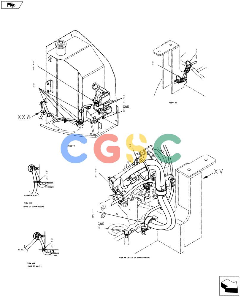 纽荷兰零件查询(E70BSR) - COMPACT CRAWLER EXCAVATOR ASN YT06-18001 (01-083[02]) - HARNESS ASSEMBLY, UPPER New Holland Constructuion