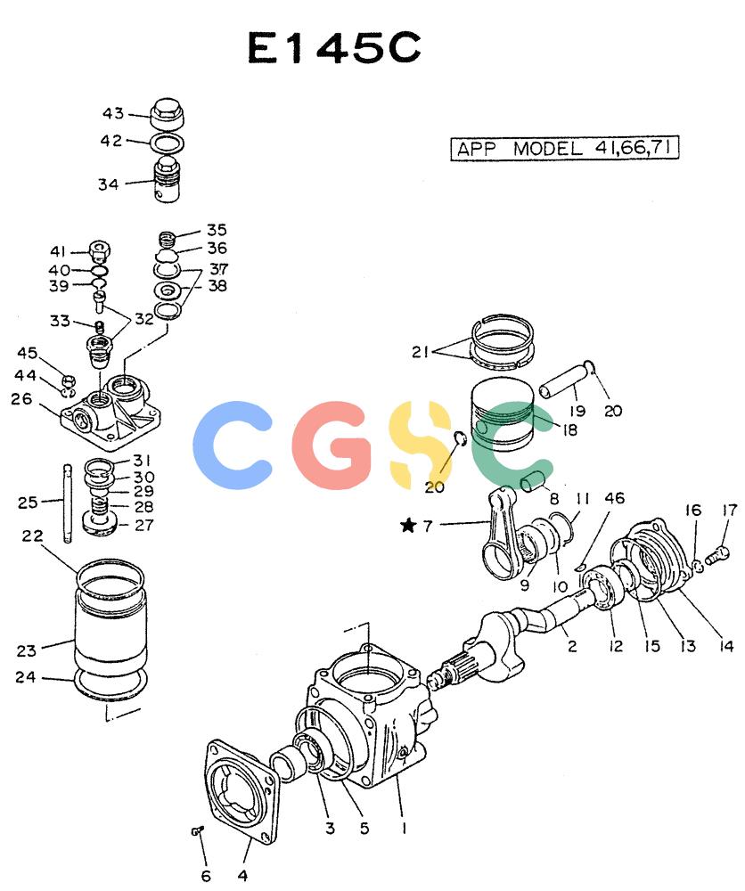 神钢零件查询(NE6(T)04) - NISSAN DIESEL ENGINE (1/86-12/98) (04-009) - COMPRESSOR AIR (INNER PARTS) Kobelco
