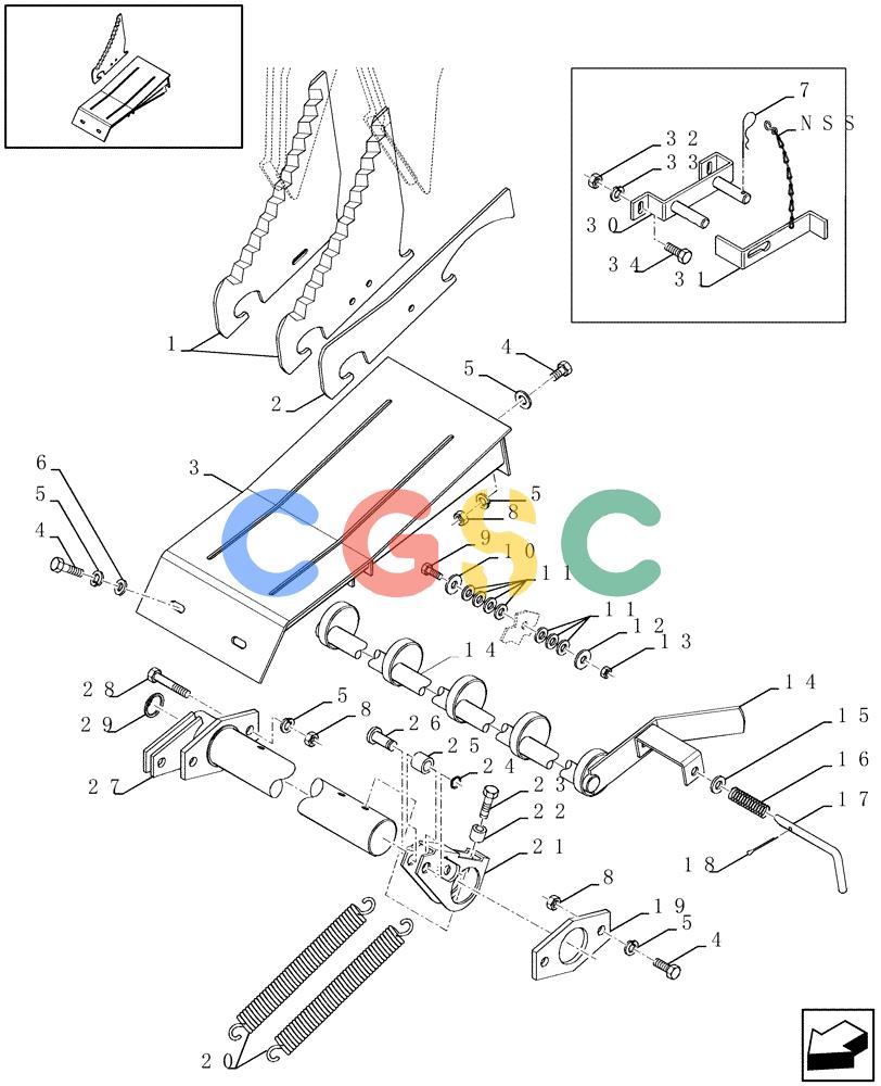 凯斯零件查询(LBX331P) - BIG RECTANGULAR BALER 'PACKER CUTTER' (6/01-12/03) (13.17[01]) - KNIVES Case Agriculture