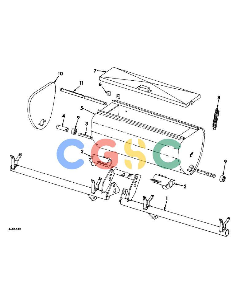 凯斯零件查询(DRY) - FERTILIZER UNITS (4-ROW SLOW-FEED & FAST-FEED) (1/63-12/66) (A-150) - DRY FERTILIZERS, HOPPER AND MAIN FRAME, MACHINES BUILT 1965 AND SINCE Case Agriculture