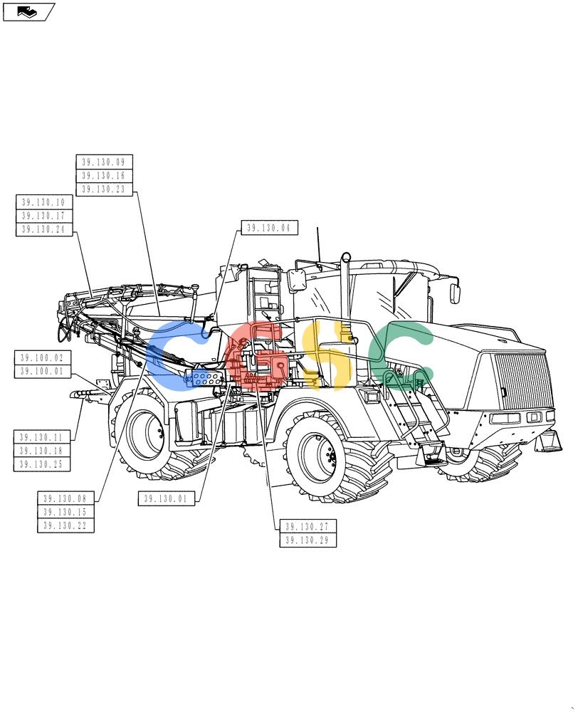 凯斯零件查询(810) - FLEX-AIR APPLICATOR - 2012 (2/12-) (39.000.00) - SECTION INDEX - FRAMES Case Agriculture