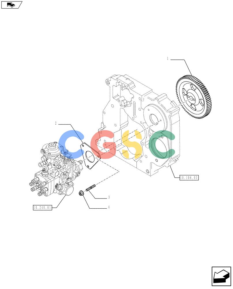神钢零件查询(F4GE9484C J601) - ENGINE 504203229 - 84513501 (1/14-) (10.240.02) - INJECTION PUMP - CONTROL (2852090) Kobelco