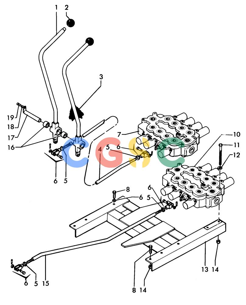 纽荷兰零件查询(H48) - RICHIER EXCAVATOR (1/74-12/84) (04B01) - CONTROL & MOUNTING, CONTROL VALVE New Holland Constructuion