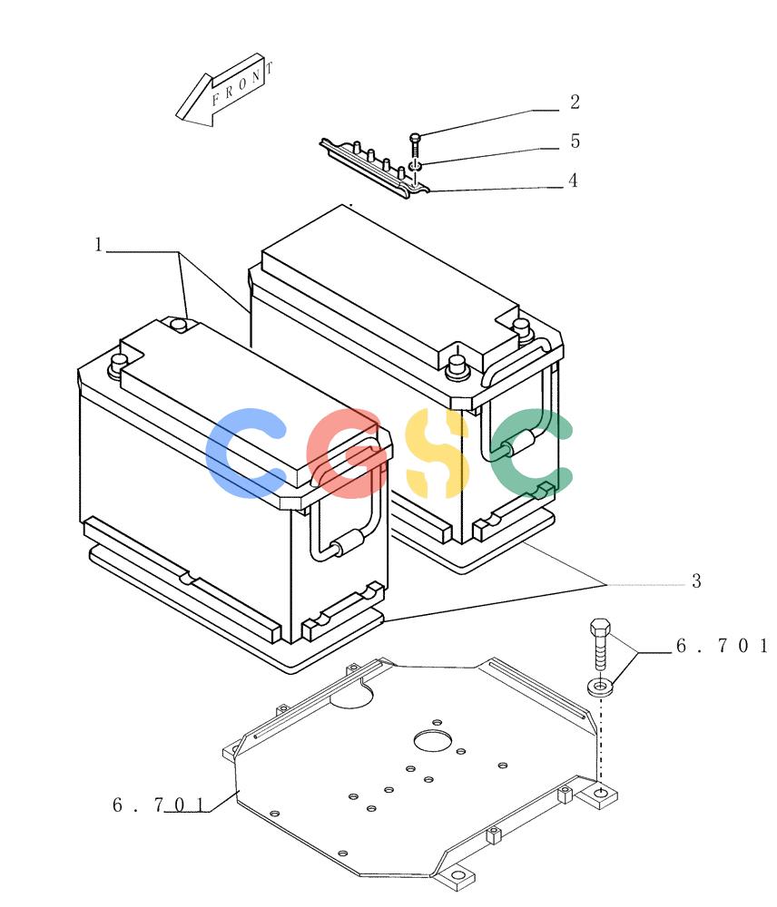 纽荷兰零件查询(DC150PS) - CRAWLER DOZER (9.702[01]) - BATTERY 160H - OPTIONAL CODE 76071295 New Holland Constructuion