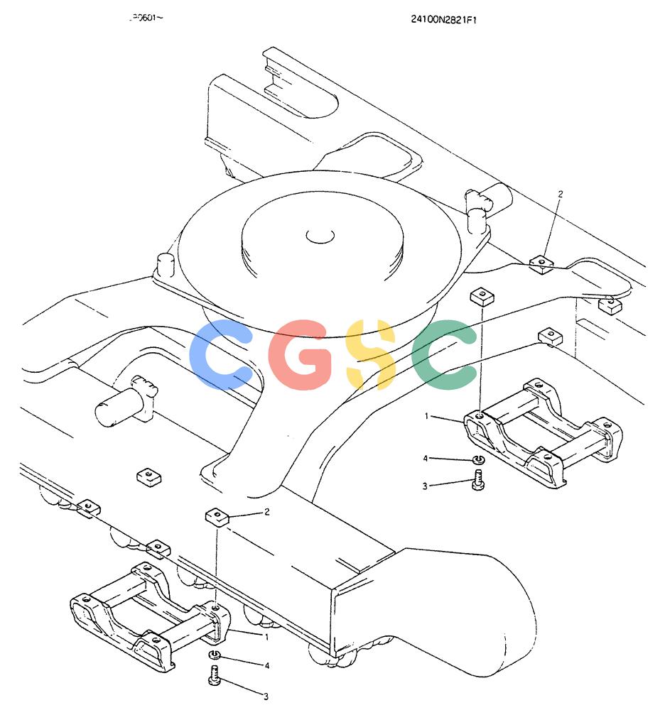 神钢零件查询(K905LC) - EXCAVATOR BTW YP0115 - YP0301 (1/85-12/03) (05-012) - SPRING ASSY TRACK (OR LONG CRAWLER) Kobelco