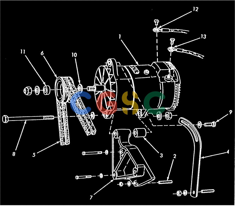 纽荷兰零件查询(FL14E) - CRAWLER LOADER (F3.03/A[001]) - ALTERNATOR & MOUNTING New Holland Constructuion
