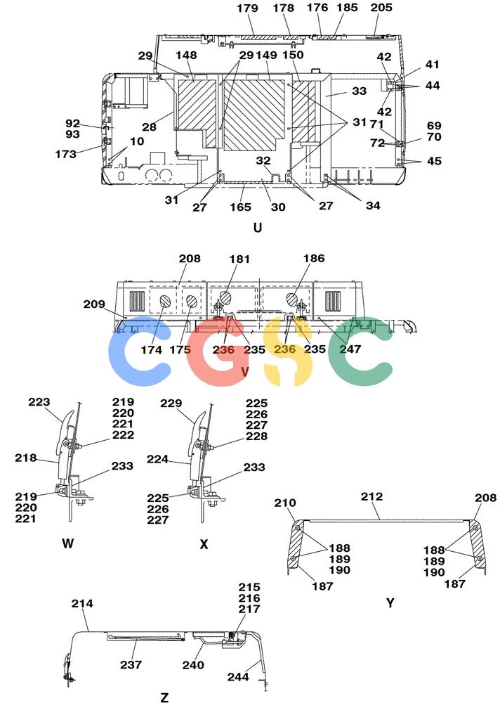 纽荷兰零件查询(E805) - CRAWLER EXCAVATOR (1/05-) (09-029-00[01]) - COWLING New Holland Constructuion