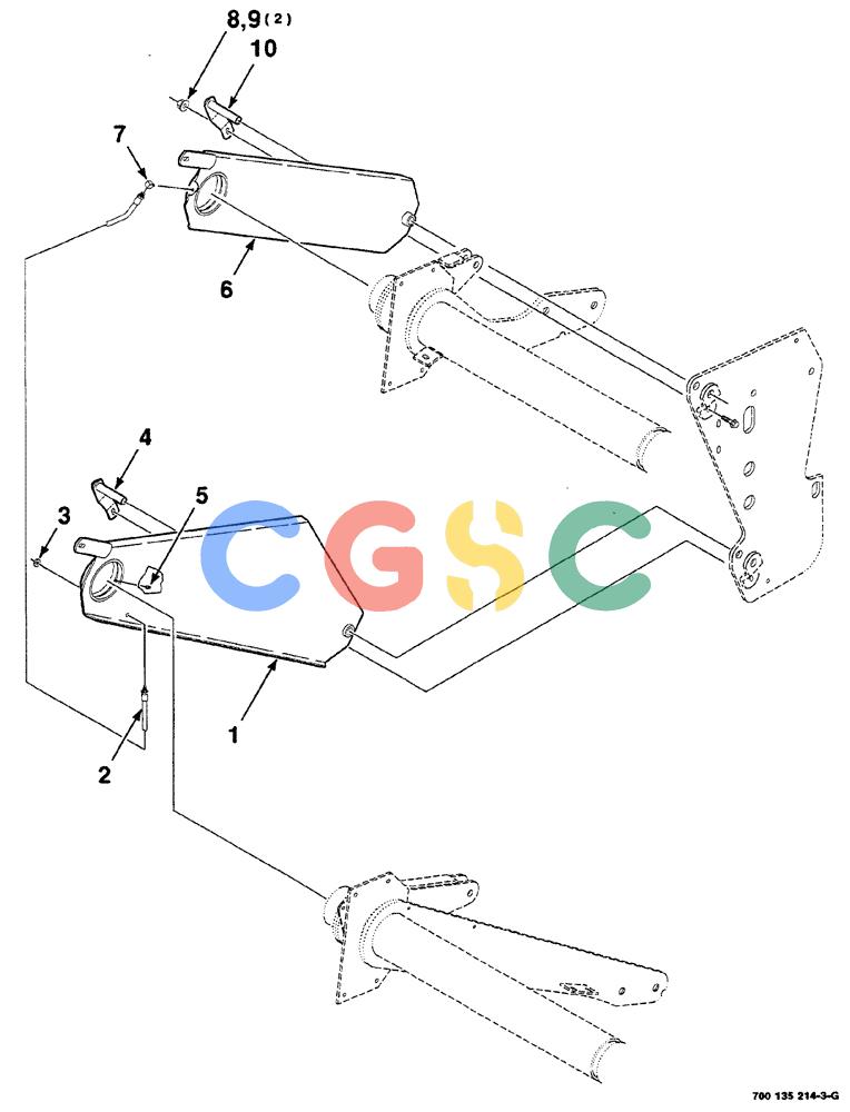凯斯零件查询(RS561) - CASE IH ROUND BALER (1/99-12/00) (06-020) - TENSIONING MOUNTING ASSEMBLY (RIGHT) (S.N. CFH0156001 THRU CFH0156399) Case Agriculture