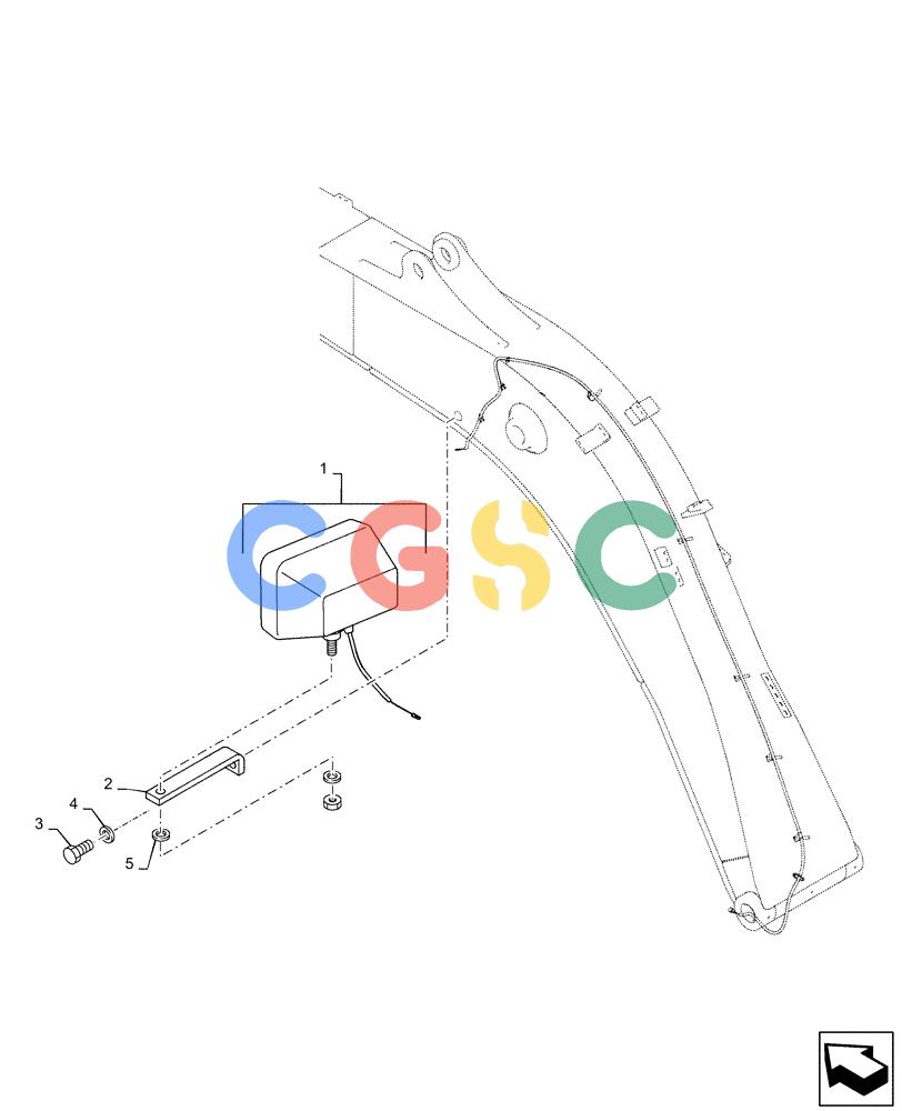 神钢零件查询(ED160 BLADE) - HYDRAULIC EXCAVATOR - ASN LH02-01501 (9/12-12/13) (55.404.BS[01]) - BOOM, LIGHT Kobelco