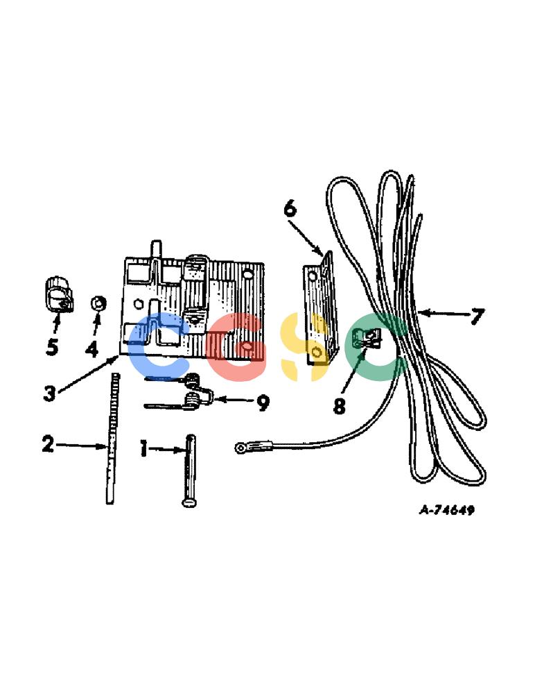 凯斯零件查询(47) - INTERNATIONAL HARVESTER RECTANGULAR BALER (1/63-12/88) (B-57) - ENGINE SHUT-OFF ATTACHMENT, FOR WIRE BALER Case Agriculture