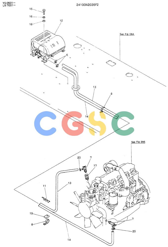 神钢零件查询(K907DLC) - EXCAVATOR ASN YG0501 (1/86-12/03) (05-018) - HEATER ASSY Kobelco