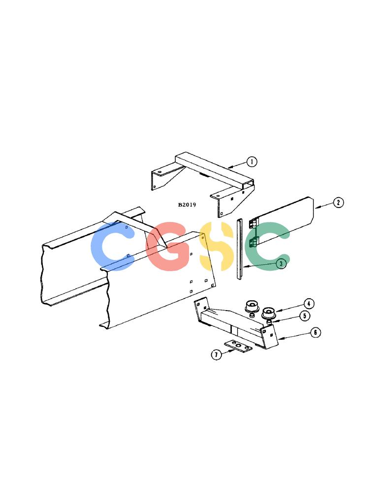 凯斯零件查询(200) - CASE TWINE TIE RECTANGULAR BALER (1/60-12/64) (50[A]) - CROSS CHANNEL AND LOWER PIVOT FRAME Case Agriculture