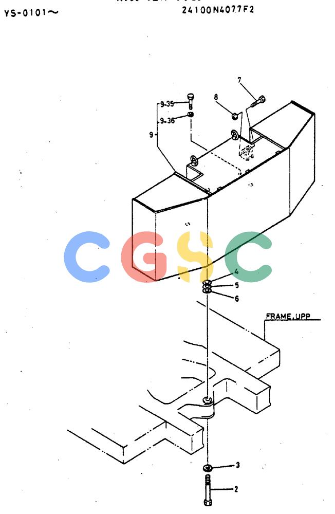 神钢零件查询(MD400LC) - EXCAVATOR BTW YS0101 - YS0200 (1/80-12/06) (01-002) - COUNTER-WEIGHT, ASSY Kobelco