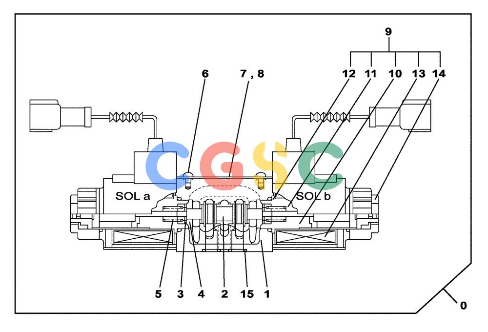 纽荷兰零件查询(E805) - CRAWLER EXCAVATOR TIER 3 (7/06-) (08-259-00[01]) - VALVE SOLENOIDE - SELF-DETACHING COUNTERWEIGHT SYSTEM New Holland Constructuion