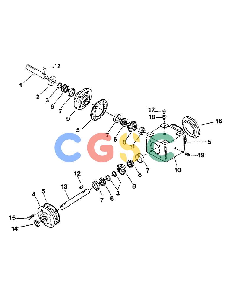 凯斯零件查询(1802) - CONCORD AIR SYSTEM (1/90-11/01) (56) - 100908 GEARBOX PARTS Case Agriculture