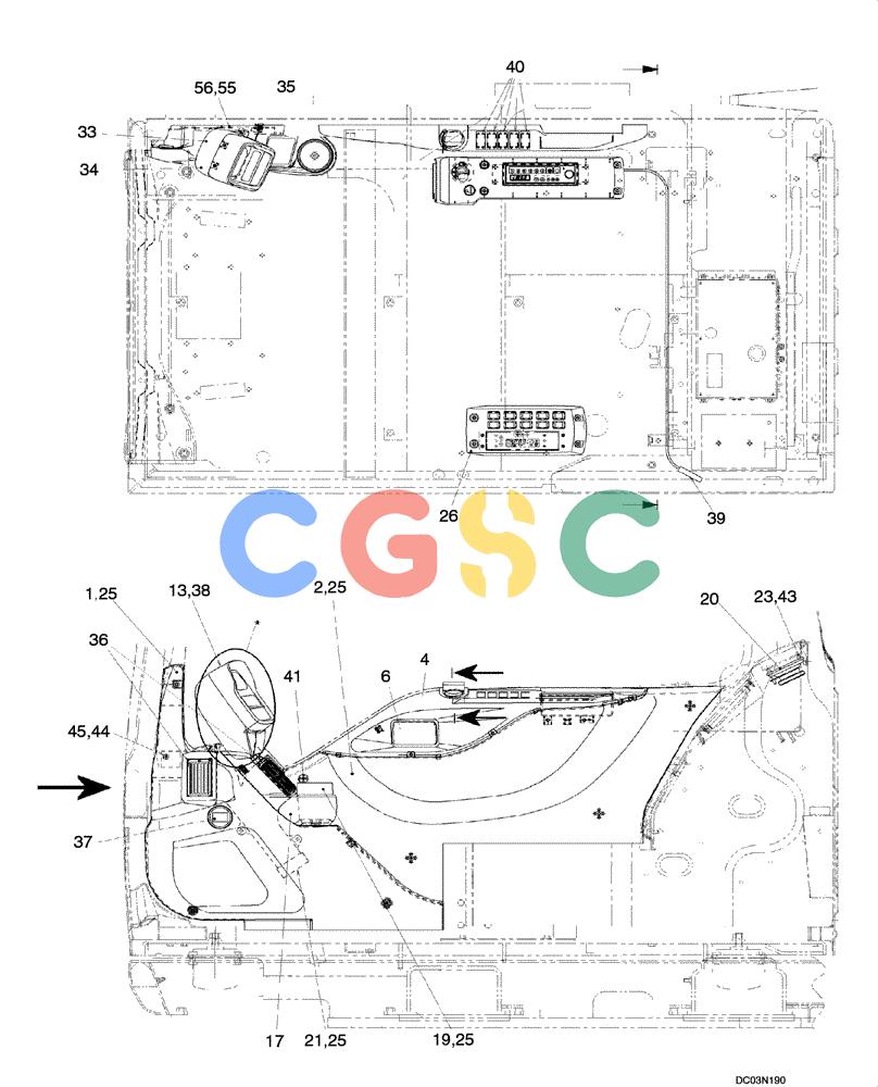纽荷兰零件查询(EH215) - CRAWLER EXCAVATOR (9/03-) (09 -33[00]) - INSTRUMENT PANEL ASSY New Holland Constructuion