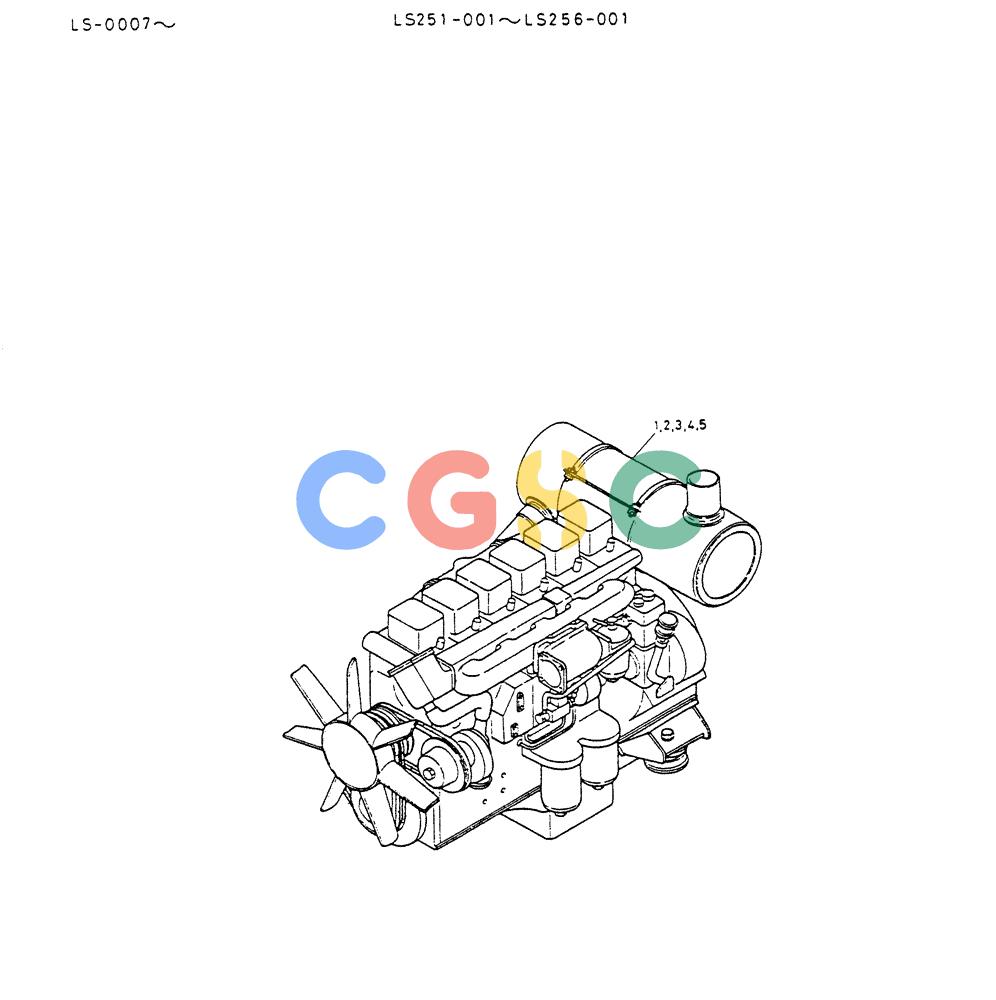 神钢零件查询(K916LC) - EXCAVATOR ASN YS0119 (1/87-12/03) (05-002) - ENGINE ASSY Kobelco