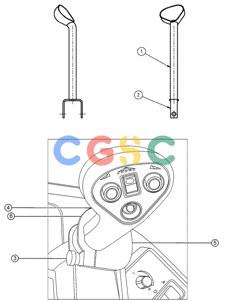 凯斯零件查询(FLX3510) - FLOATER (8/04-8/06) (01-055) - LEVER SUB ASSEMBLY PROPEL CONTROL Case Agriculture