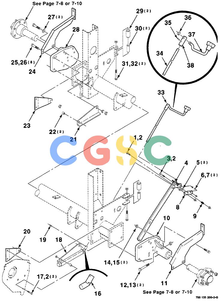 凯斯零件查询(RS561) - CASE IH ROUND BALER (1/99-12/00) (07-006) - MAINFRAME, AXLE AND PICKUP CRANK ASSEMBLIES Case Agriculture