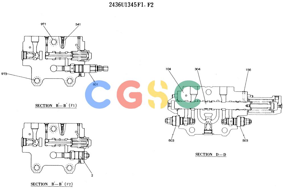 神钢零件查询(K916LC) - MARK II EXCAVTOR ASN YS0201 (1/89-12/03) (10-014[03]) - VALVE ASSY, CONTROL Kobelco