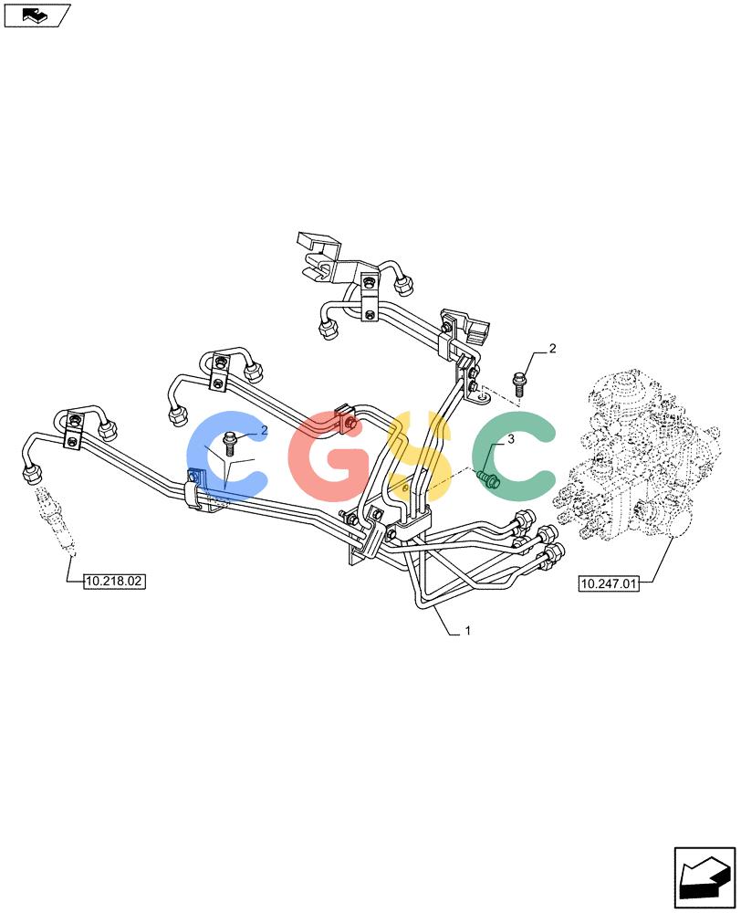 神钢零件查询(F4GE9684B J605) - ENGINE 5801385851 - 84369828 (1/13-) (10.218.03) - INJECTION EQUIPMENT - PIPING (504062761) Kobelco