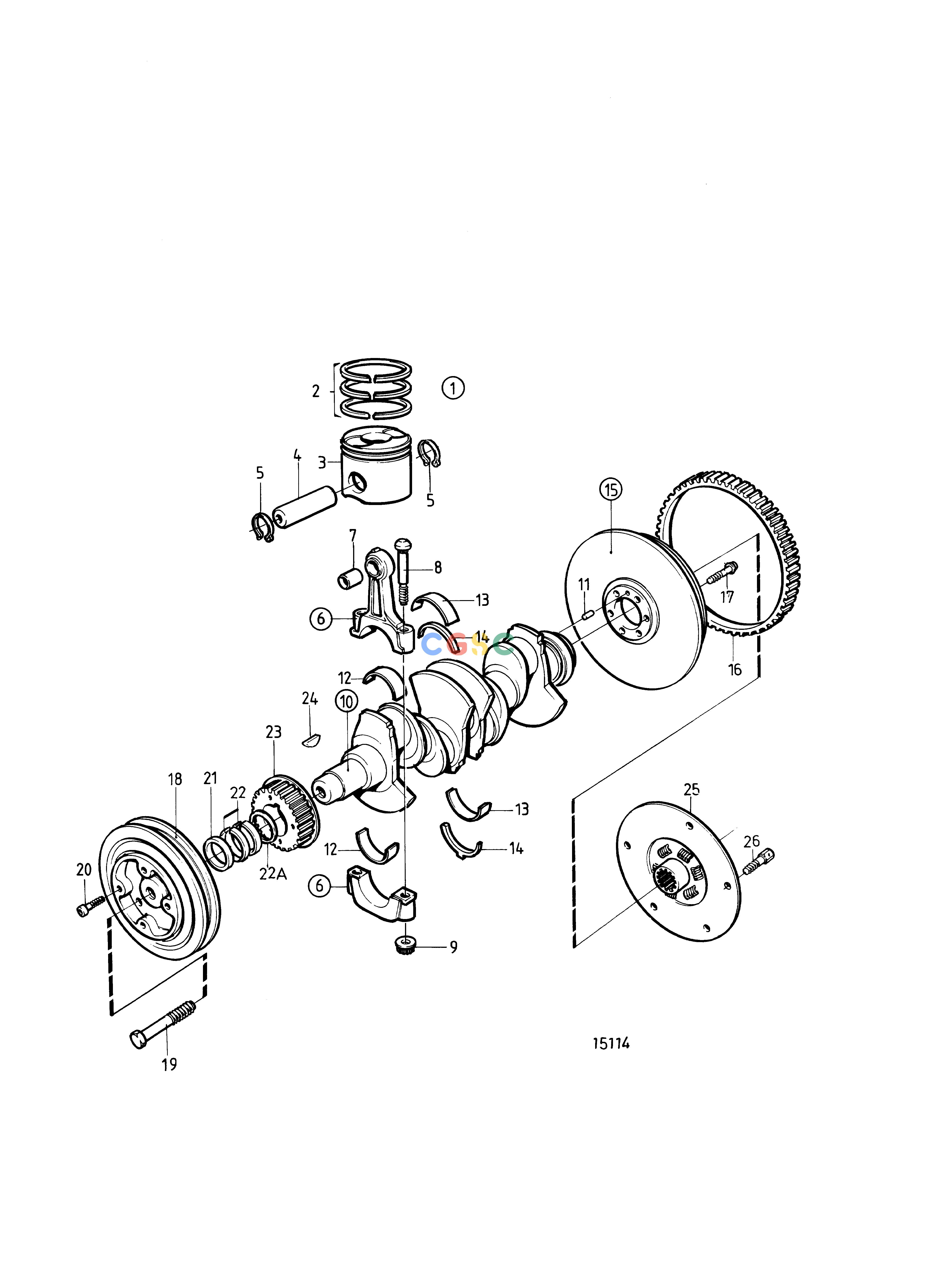 沃尔沃零件查询MD22A; MD22A-A; MD22L-A; TMD22A; TMD22-A; MS2B-A; MS2B-R; MS2A-E; MS2B-L; MS2L-E; 120S-E; MD22; MD22LEngineCrank Mechanism: CEPC Volvo Penta Parts catalog