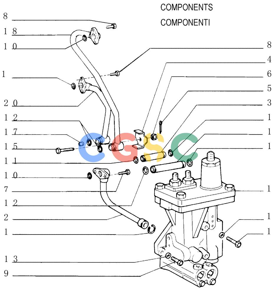 纽荷兰零件查询(FD145) - CRAWLER DOZER (N.A. VERSION) (10/98-) (1.211[06]) - TRANSMISSION - PIPING New Holland Constructuion