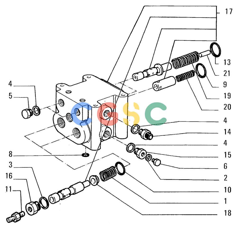 纽荷兰零件查询(FL14E) - CRAWLER LOADER (D2.29/A[001]) - CONTROL VALVE New Holland Constructuion