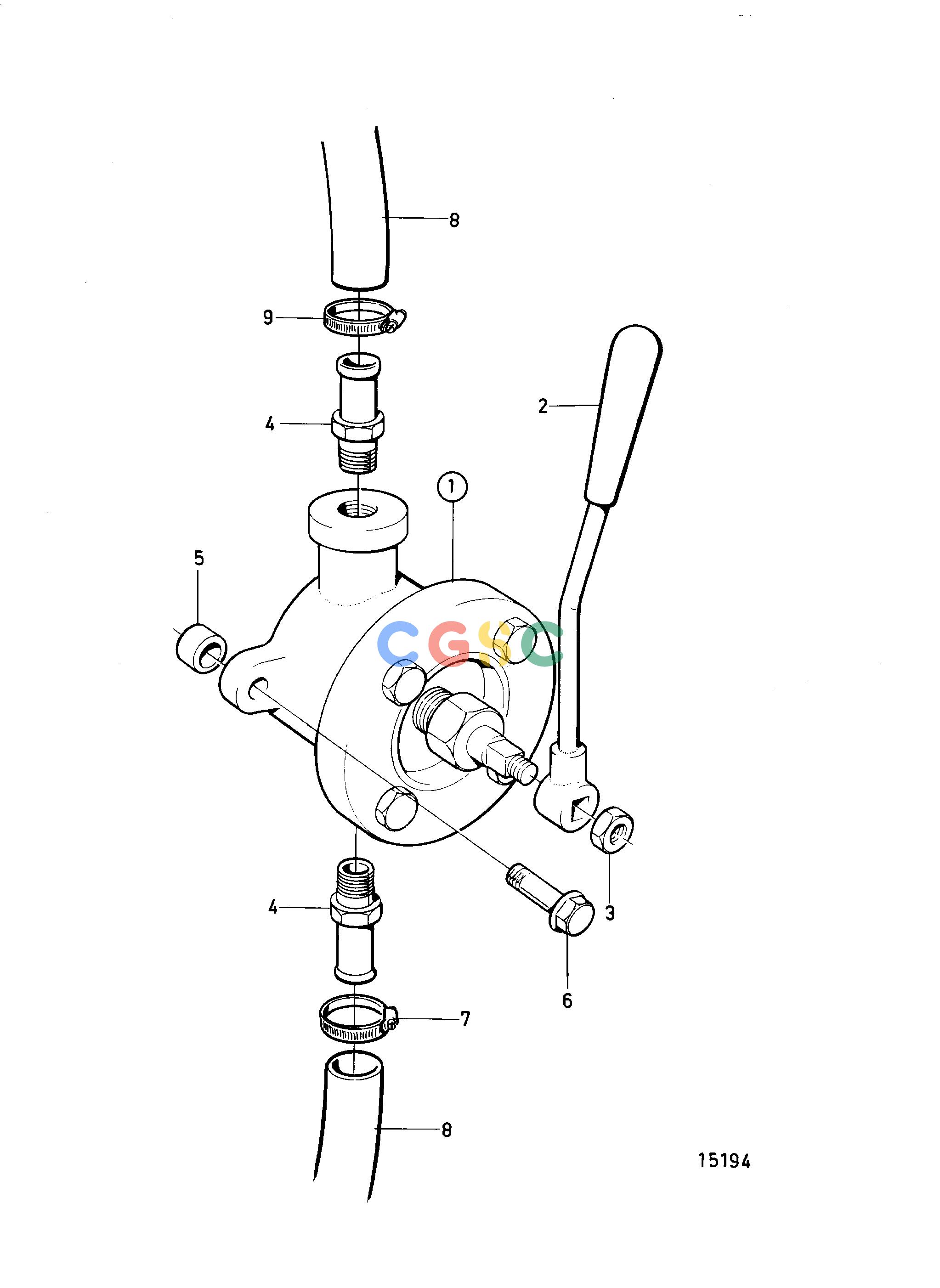 沃尔沃零件查询TAMD72P-A; TAMD72WJ-ALubricating SystemOil Bilge Pump, Manual, Bulk Head, Earlier ProdEPC Volvo Penta Parts catalog