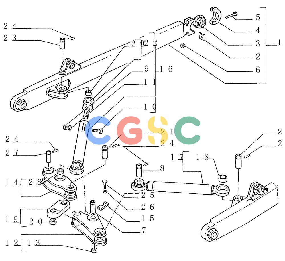纽荷兰零件查询(FD145) - CRAWLER DOZER (N.A. VERSION) (10/98-) (9.467[01]) - PUSHBEAMS AND STRUTS - OPTIONAL CODE 76028818 New Holland Constructuion