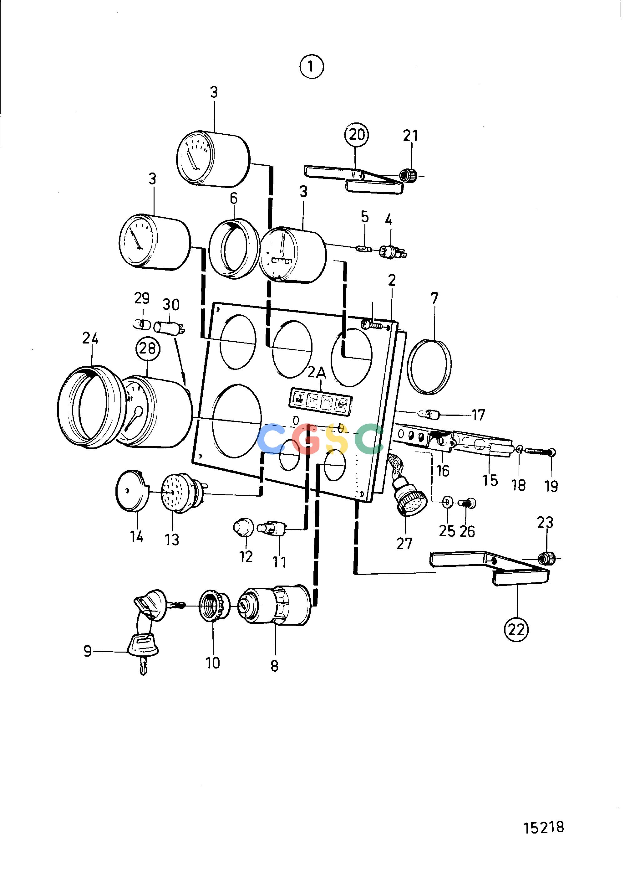 沃尔沃零件查询TAMD71A; TAMD72AElectrical SystemInstrument Panel 24VEPC Volvo Penta Parts catalog