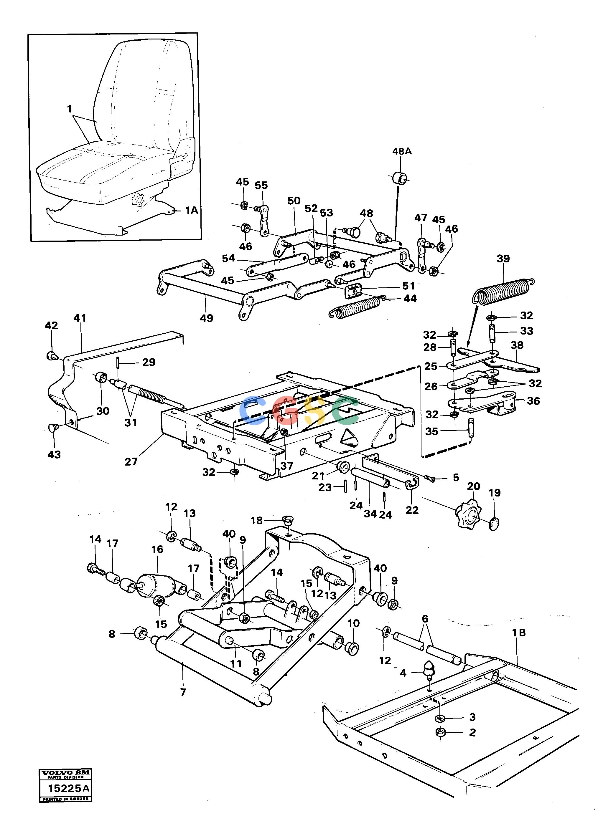 沃尔沃零件查询4300 Seat suspension43004787456-4881055NoneNoneNoneAutodata Volvo online