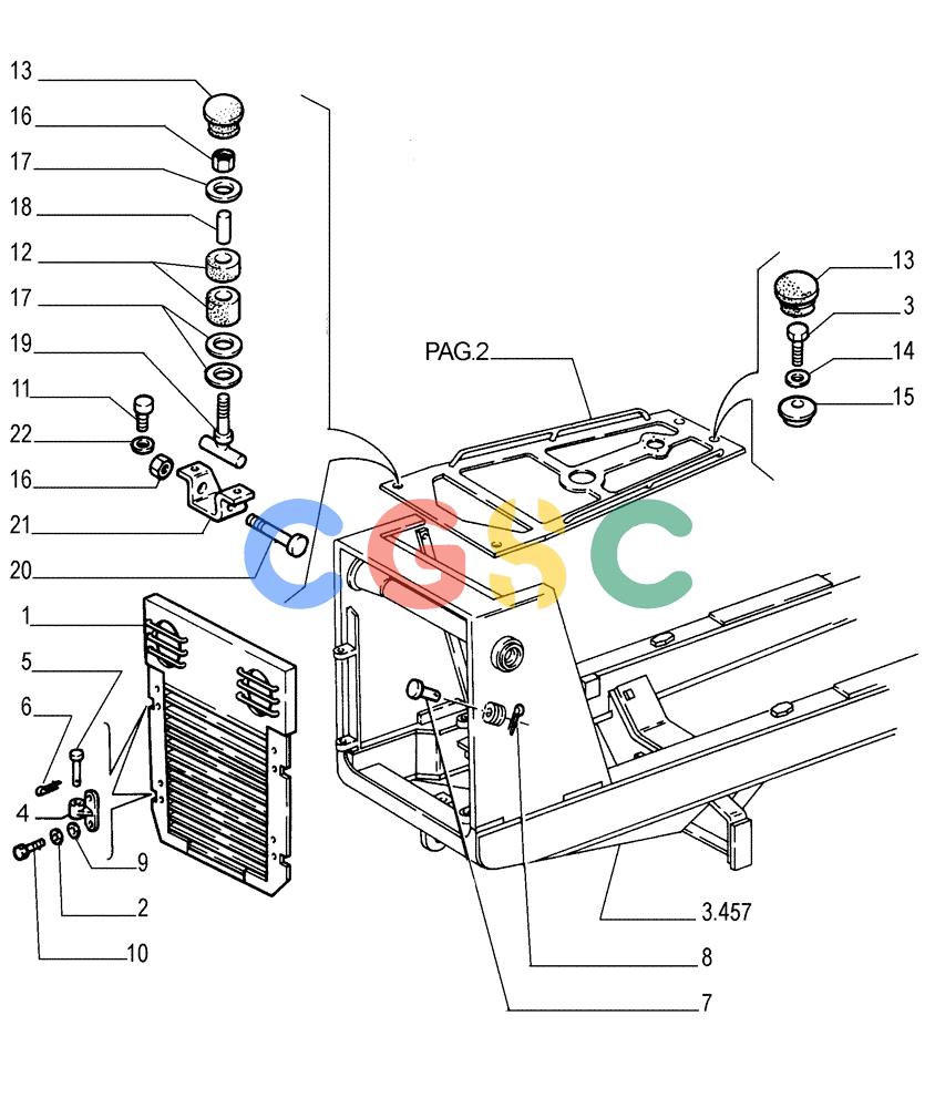 纽荷兰零件查询(FD255) - CRAWLER DOZER (N.A. VERSION) (7/95-) (5.601[01]) - HOODS New Holland Constructuion