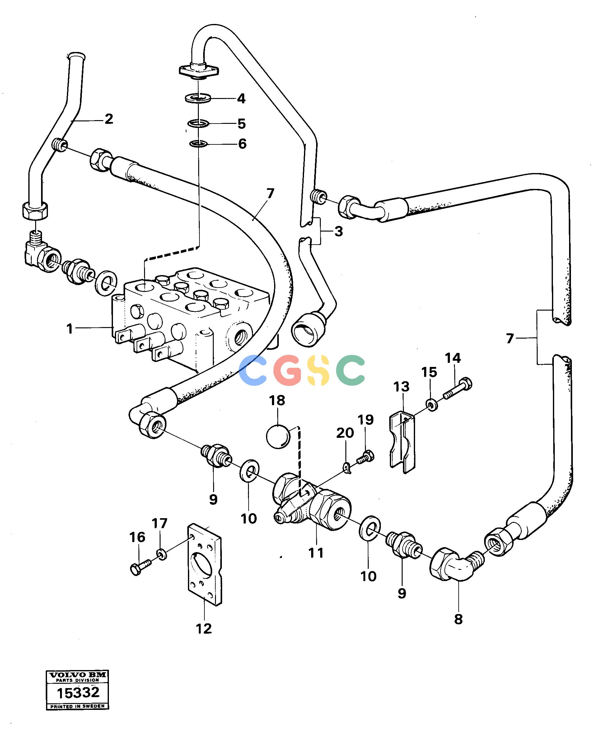 沃尔沃零件查询4300 Single-acting lifting function 9 86524300 NoneNoneNoneAutodata Volvo online