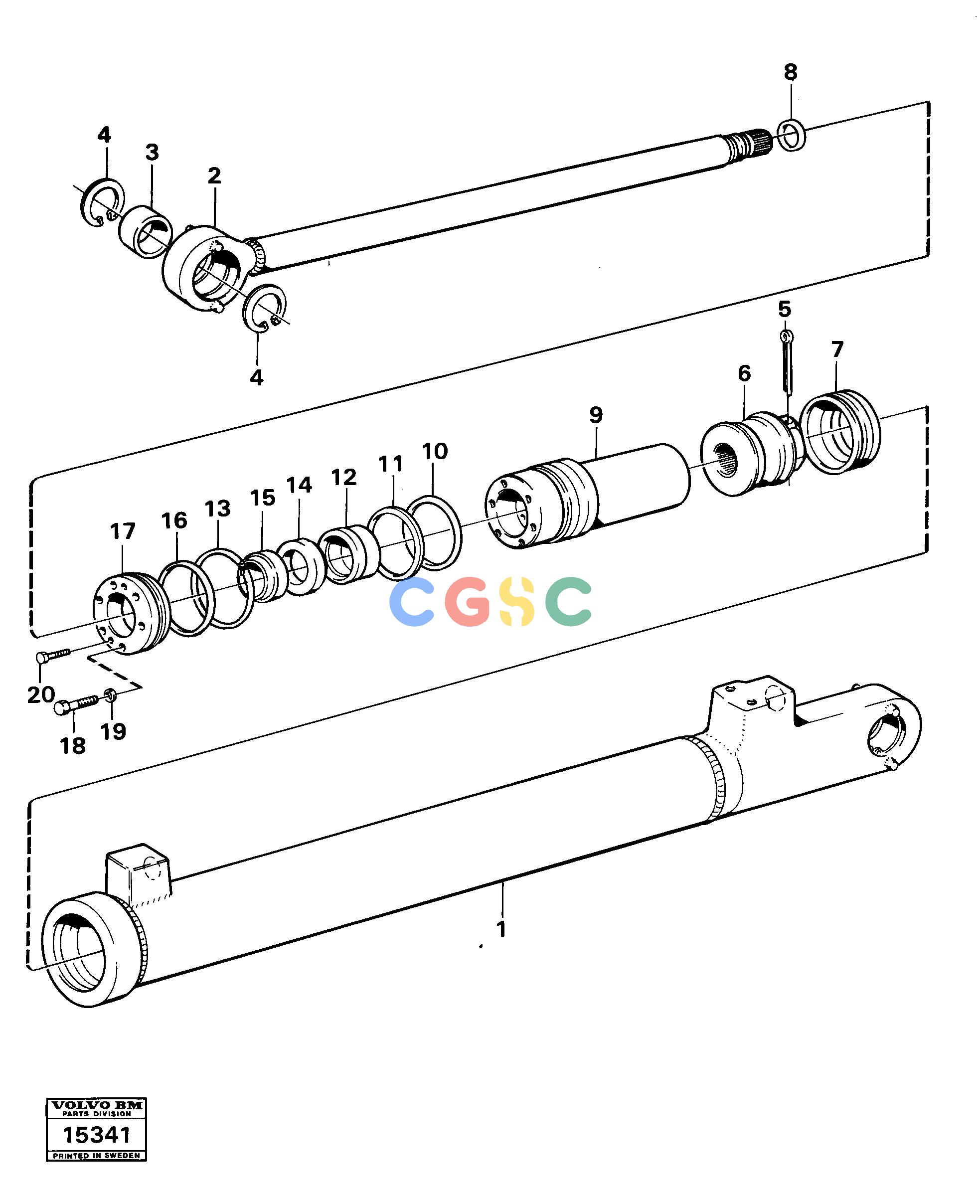 沃尔沃零件查询4300 Hydraulic cylinder tilting43004782256-4782898NoneNoneNoneAutodata Volvo online