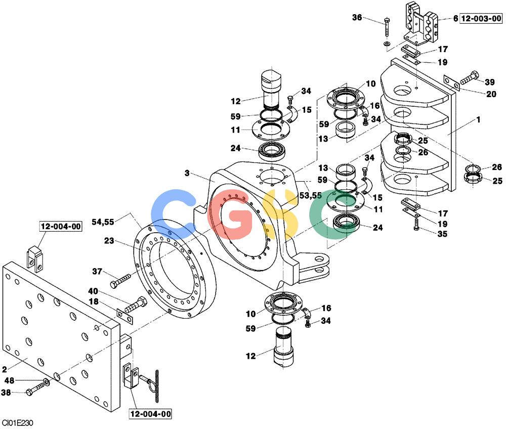 纽荷兰零件查询(CV900) - VIBRATORY ROLLER (9/01-) (12-002-00[01]) - LINKAGE New Holland Constructuion