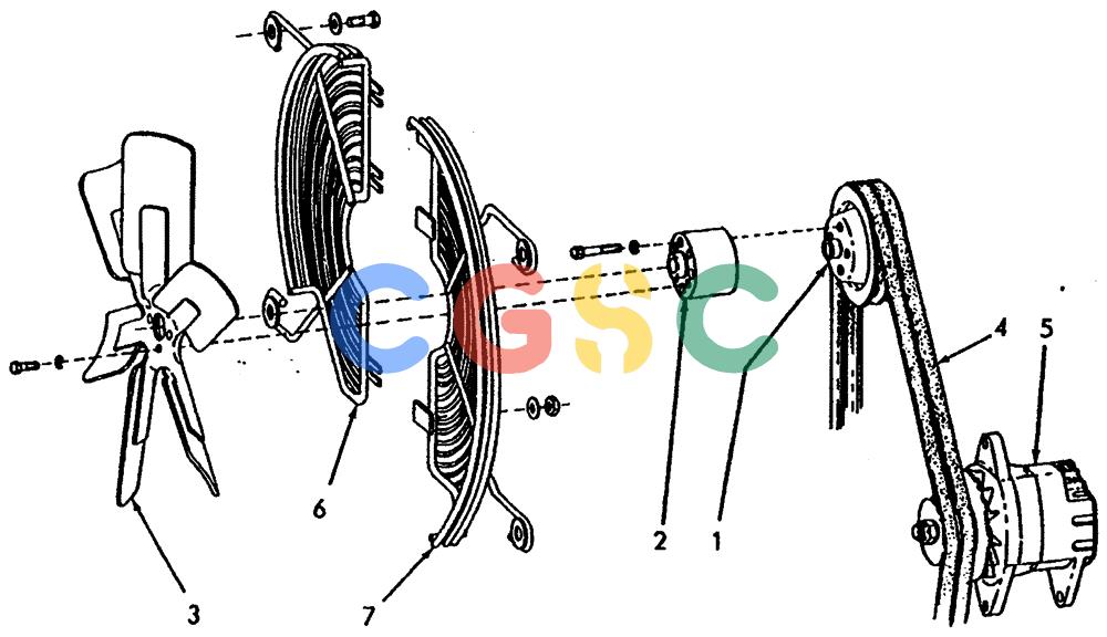 纽荷兰零件查询(65B) - MOTORGRADERS (A4.09[001]) - FAN & HUB ASSEMBLY New Holland Constructuion