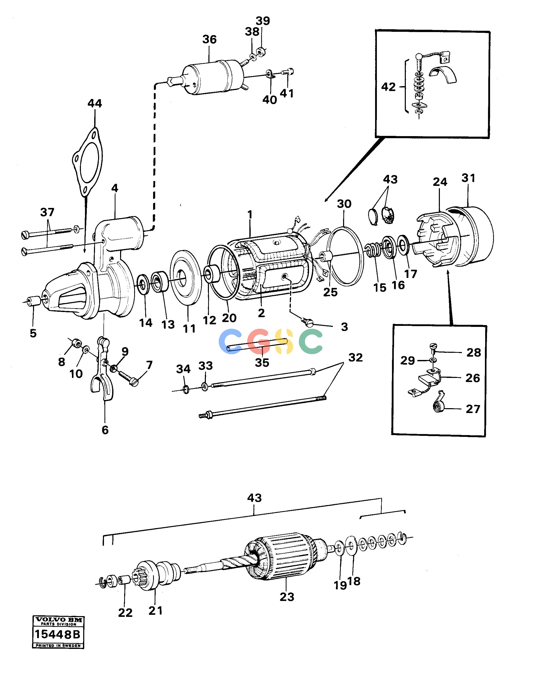 沃尔沃零件查询861 Starter motor mo - 40921861 NoneNoneNoneAutodata Volvo online