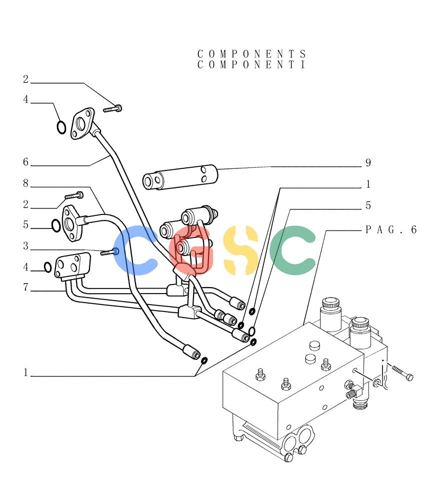 纽荷兰零件查询(DC150PS) - CRAWLER DOZER (1.211[07]) - TRANSMISSION - PIPING New Holland Constructuion