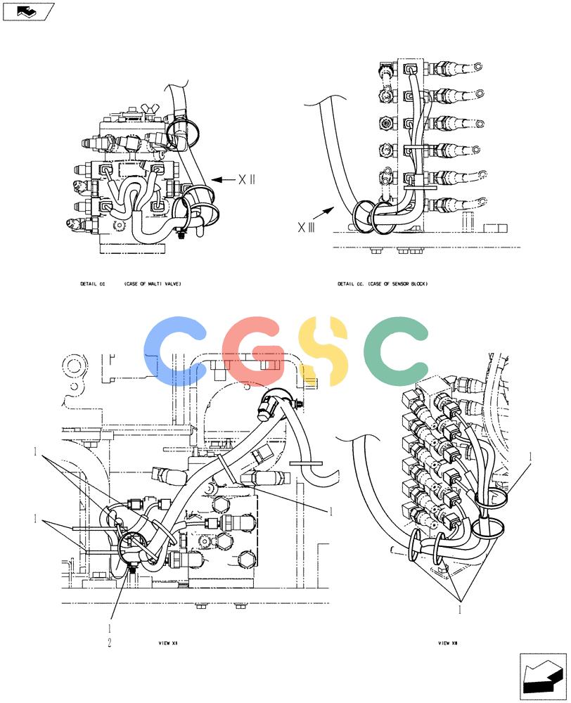 纽荷兰零件查询(E80BMSR) - COMPACT CRAWLER EXCAVATOR ASN LF06-04501 (NBTA18037) (01-083[04]) - HARNESS ASSEMBLY, UPPER New Holland Constructuion