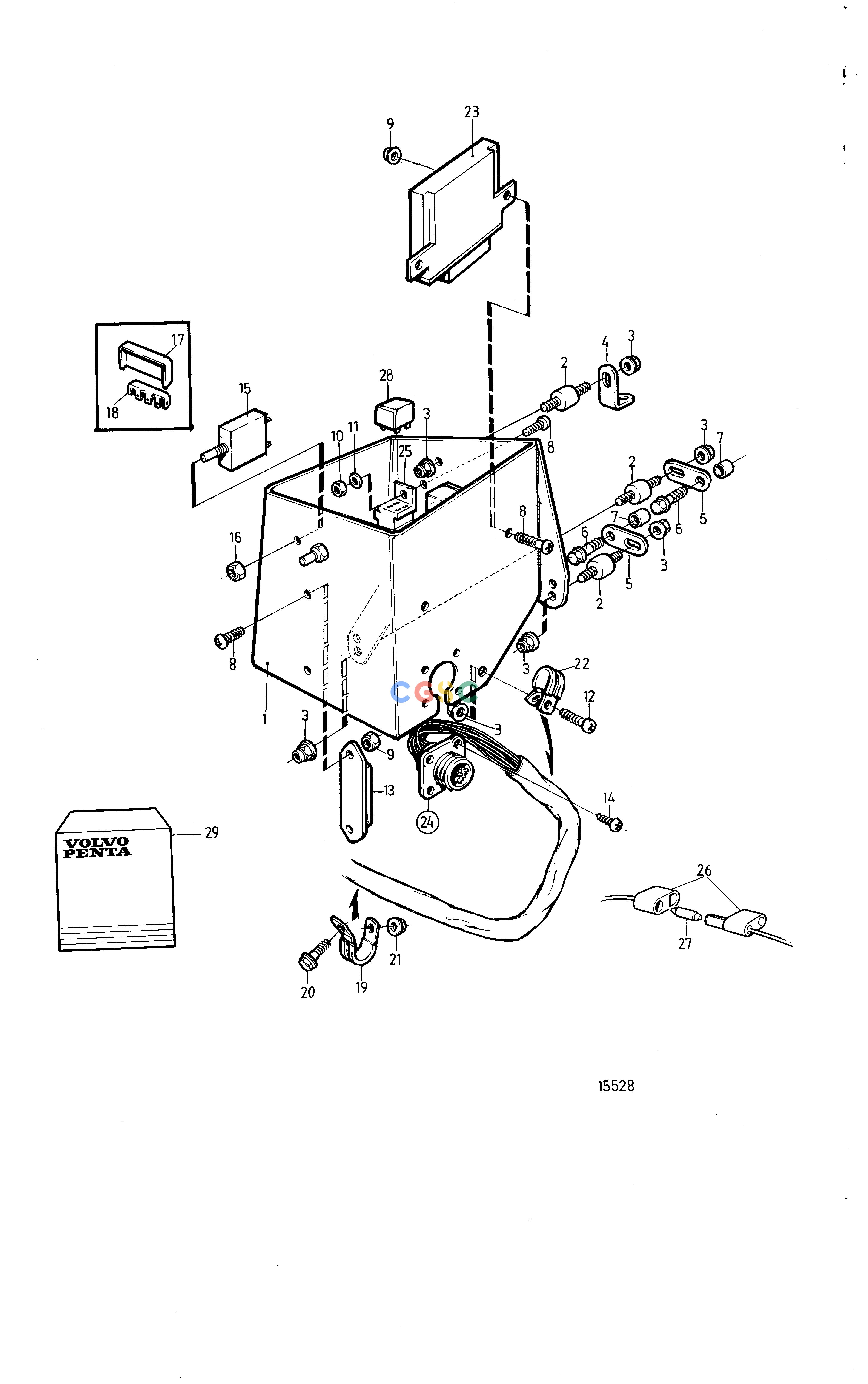 沃尔沃零件查询TAMD71A; TAMD72AElectrical SystemElectrical SystemEPC Volvo Penta Parts catalog