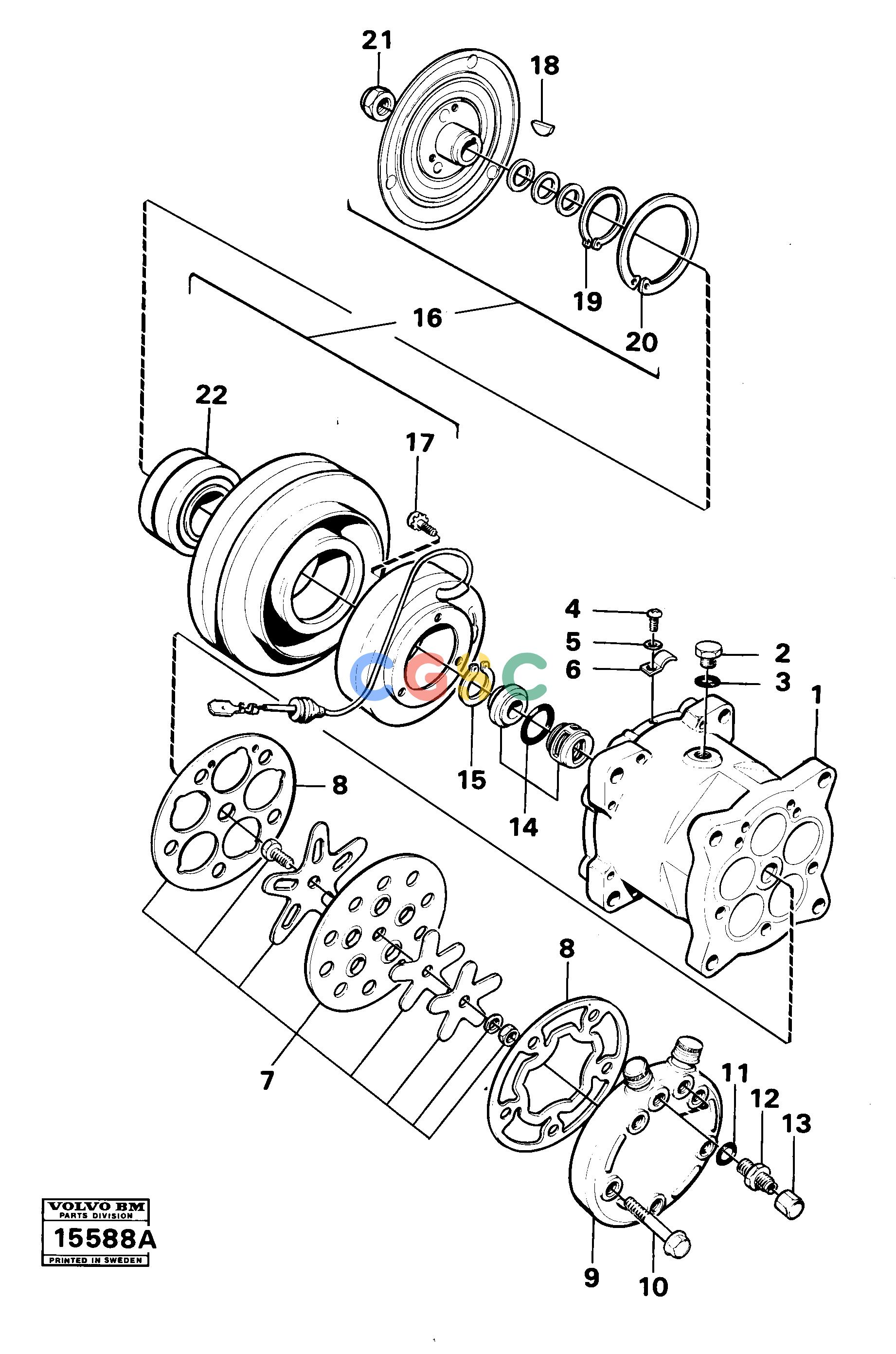 沃尔沃零件查询4300 Air compressor43001572273-1593151NoneNoneNoneAutodata Volvo online