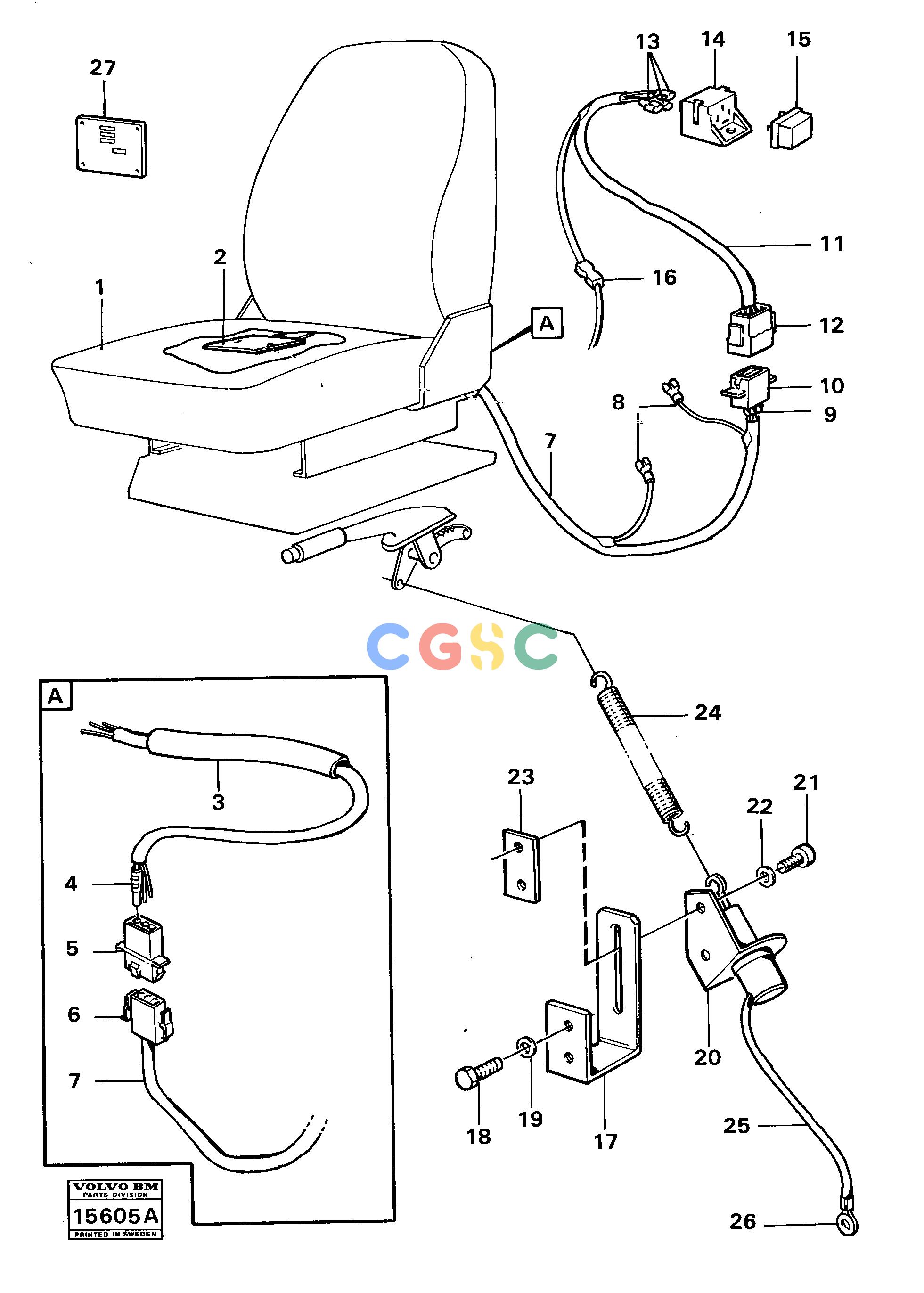 沃尔沃零件查询4400 Safety parts details signal for parking brake 98632 Tillv. Nr -34734400 NoneNoneNoneAutodata Volvo online