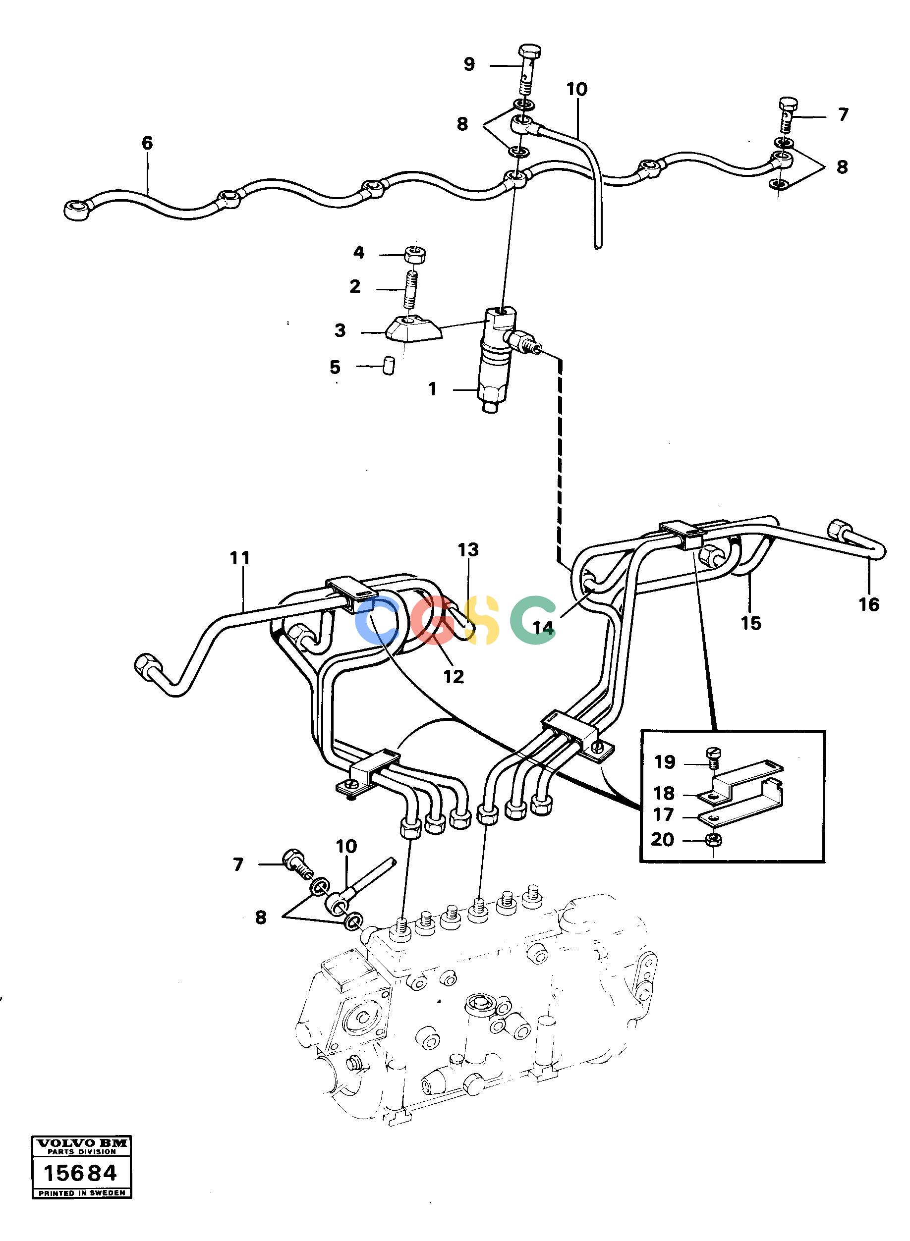 沃尔沃零件查询5350 Fuel pipes-injector5350 NoneNoneNoneAutodata Volvo online