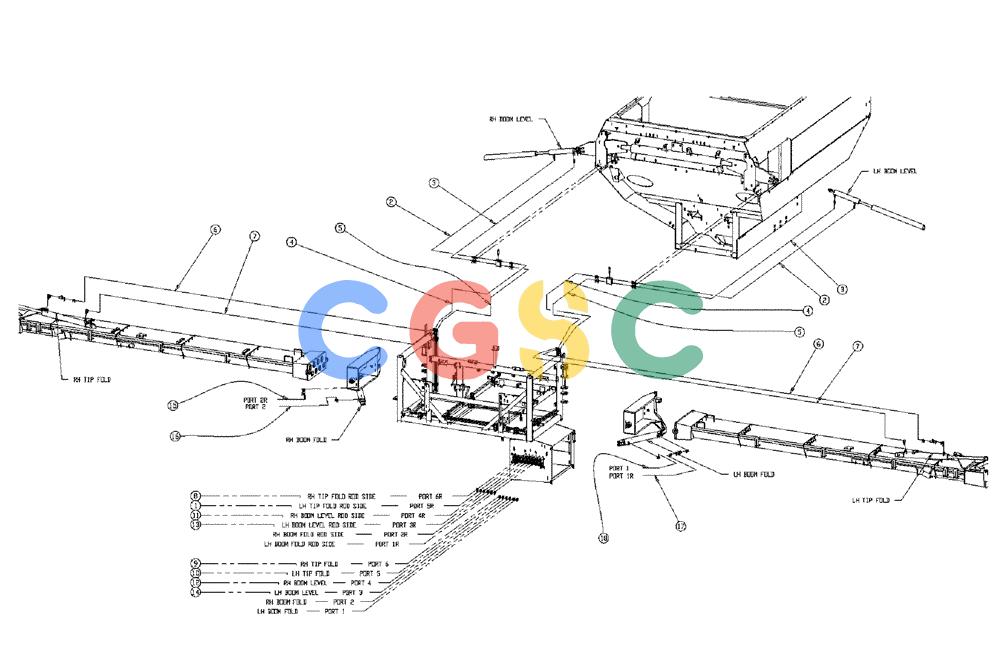 凯斯零件查询(438) - FLEX-AIR APPLICATOR - 1999 (2/99-3/03) (01-018) - CONVEYORS HOSE GROUP Case Agriculture