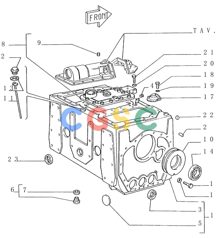 纽荷兰零件查询(FD145) - CRAWLER DOZER (N.A. VERSION) (10/98-) (1.277[01]) - REAR TRANSMISSION - CASE New Holland Constructuion