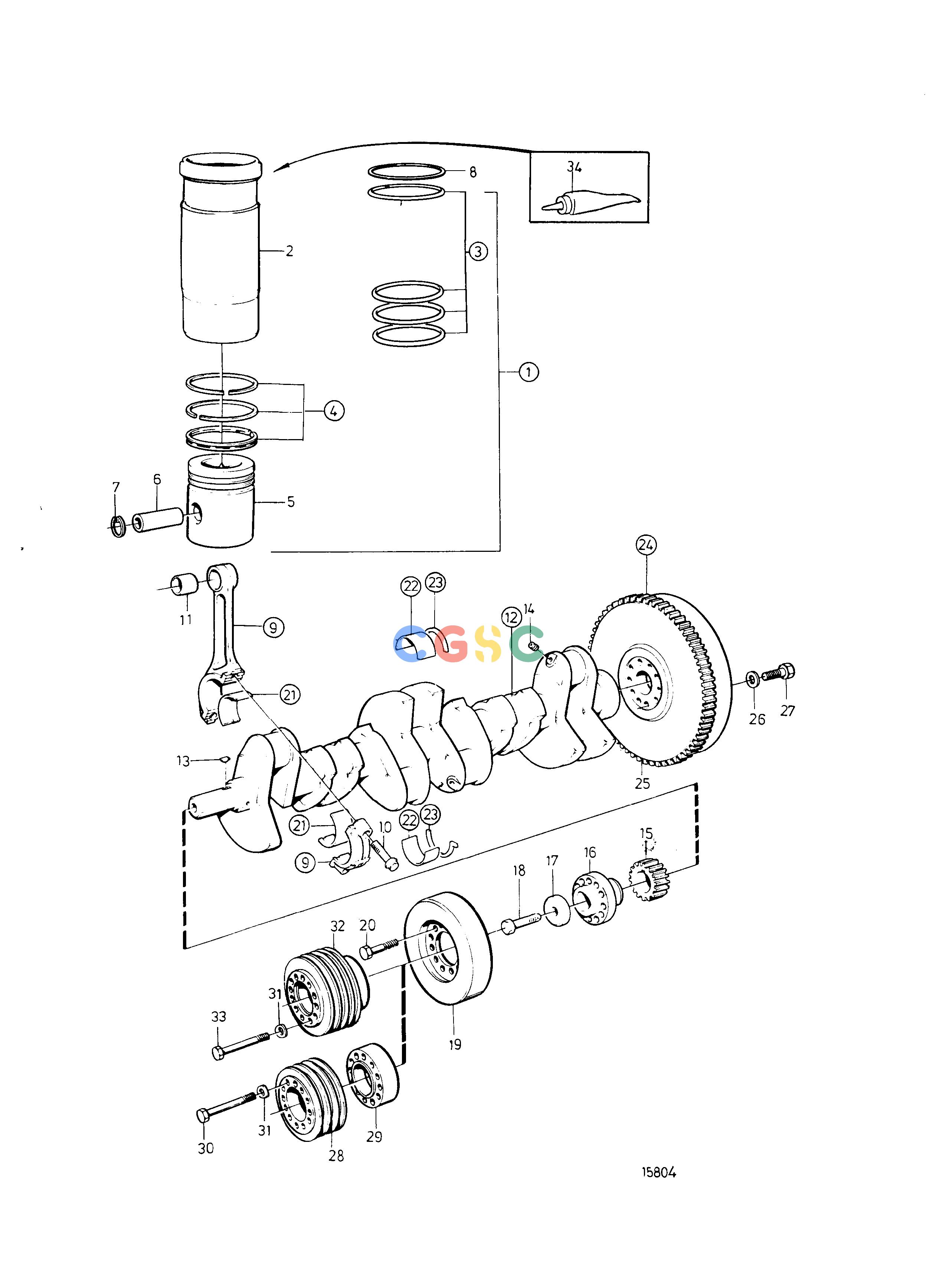沃尔沃零件查询TAMD122A; TMD122A; TAMD122P-A; TAMD122P-B; TAMD122P-C; TMD122A/C; TAMD122AFEngineCrank Mechanism: TAMD122A SN-XXXXXXXXXX/ 226542EPC Volvo Penta Parts catalog