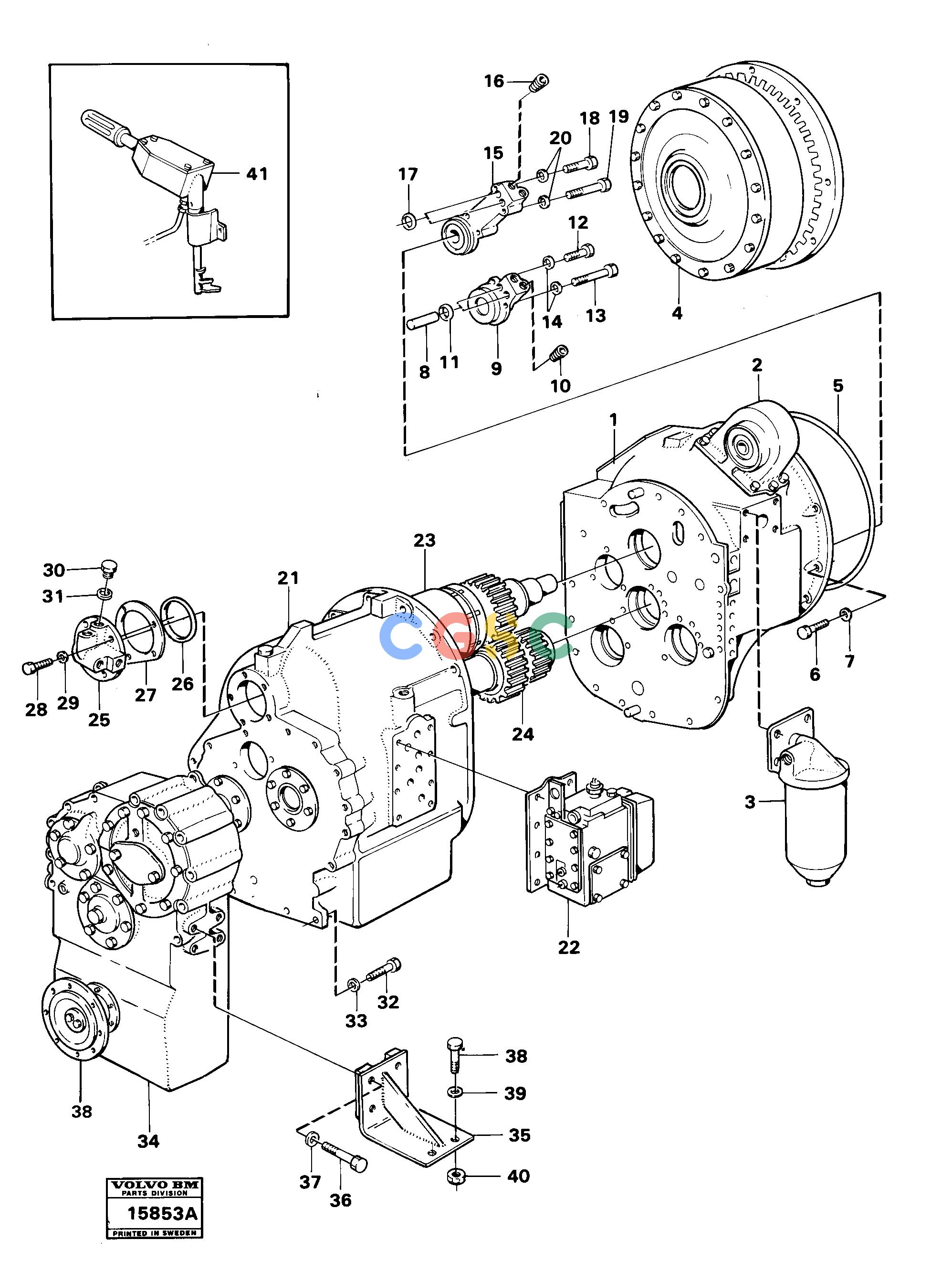 沃尔沃零件查询4500 Power transmission with fitting parts Tillv Nr-26004500 NoneNone30814Autodata Volvo online